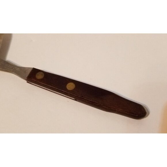 Vintage Stainless Steel Cheese Plane Slicer -Meat Knife - Planer Wood Handle #5 - Picture 5 of 6